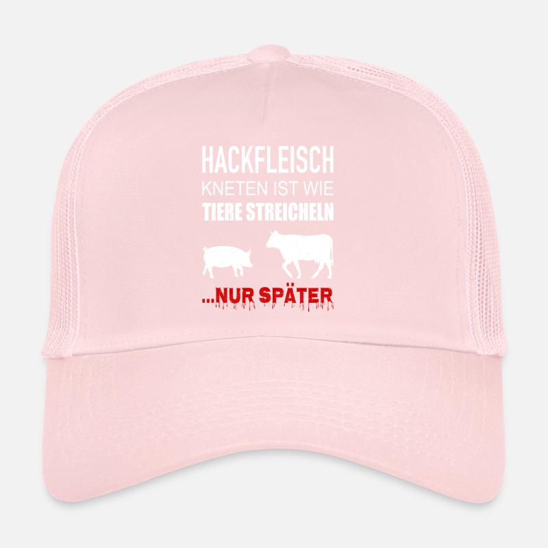 Pétrir la viande hachée, c'est comme caresser les animaux Casquette trucker 