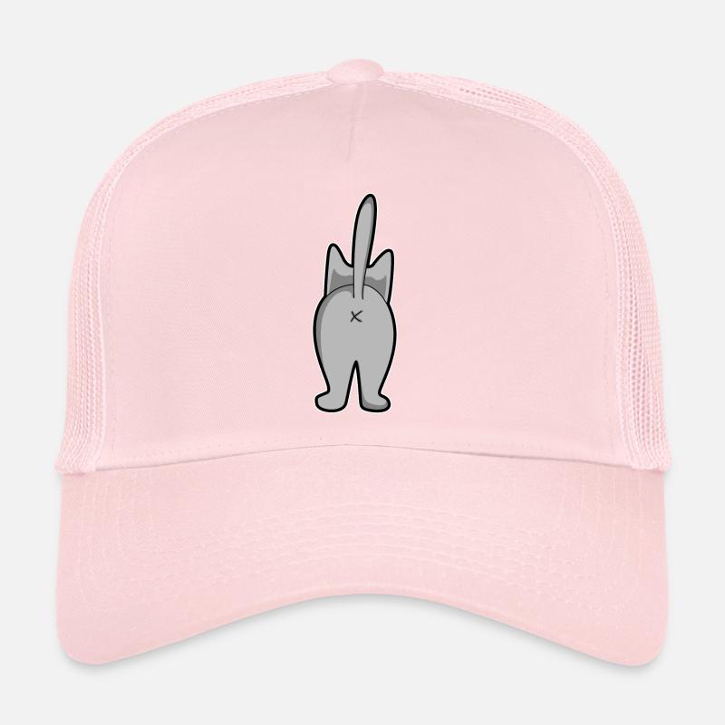 Cadeau d'ami chat gris chat miaou Casquette trucker 