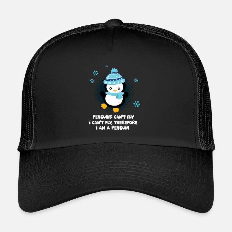 Pingouin - Casquette trucker  - noir/noir