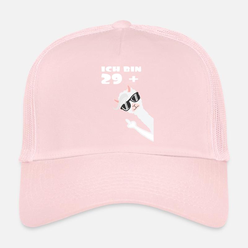 Ich bin 29 plus Lama Alpaka Trucker Cap