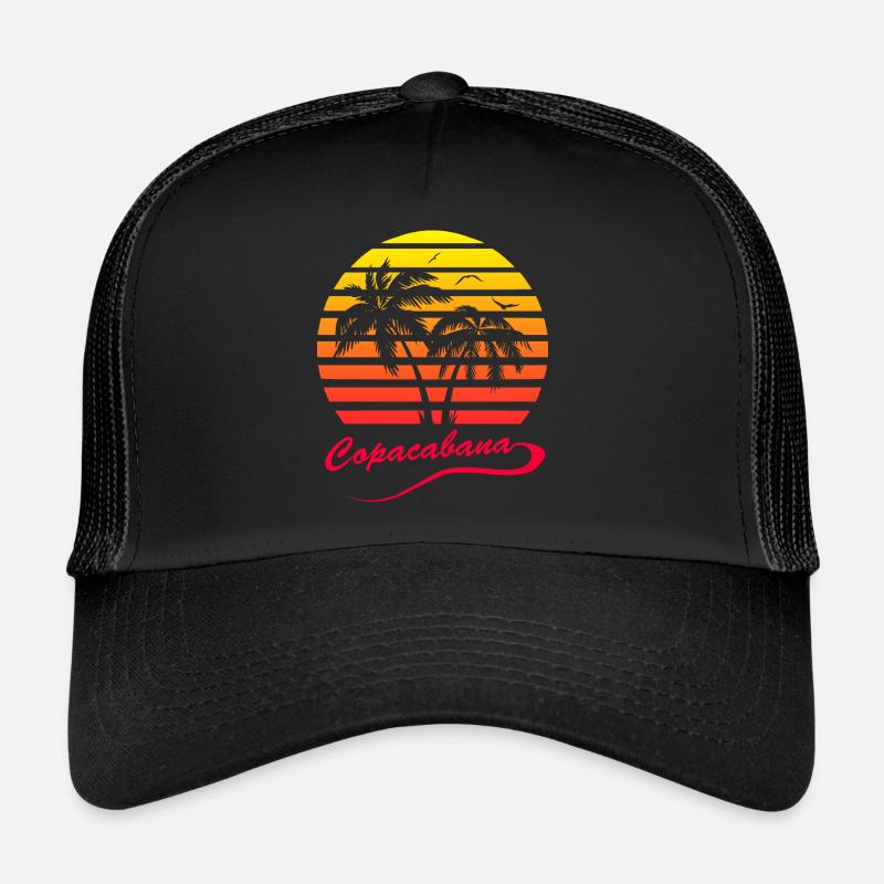 Copacabana - Trucker Cap - black/black