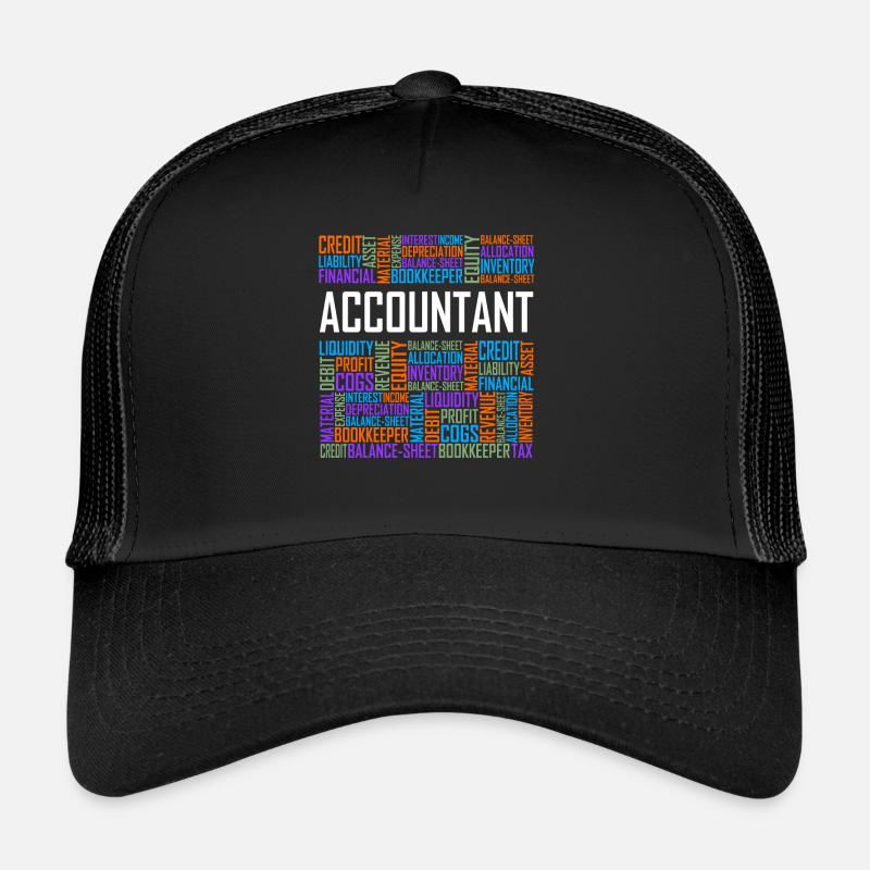Accountant Words Trucker Cap