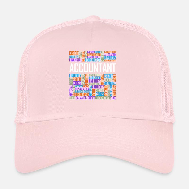 Accountant Words Trucker Cap