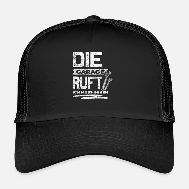 Mechaniker Garage - Trucker Cap - Schwarz/Schwarz