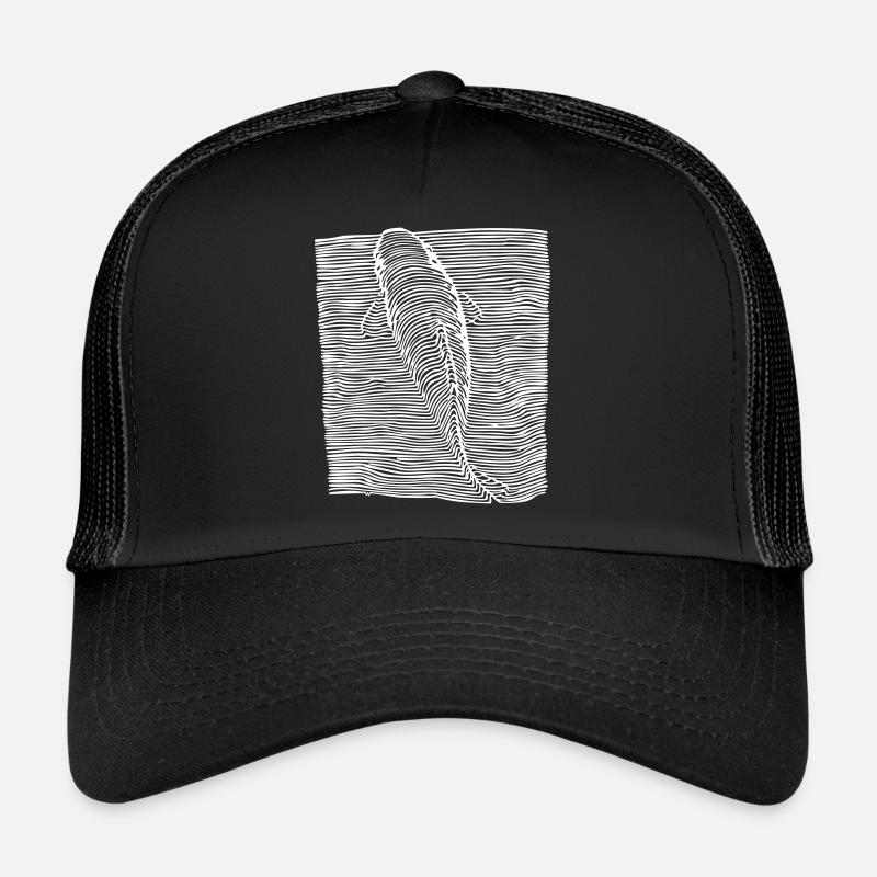 Koi-Karpfen - Trucker Cap - Schwarz/Schwarz