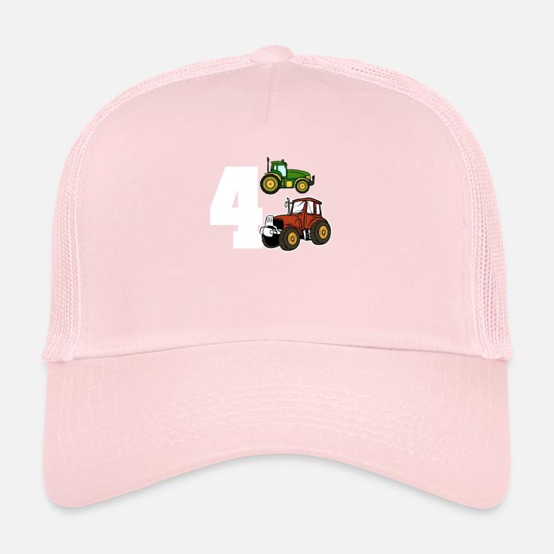 Tracteur 4e anniversaire Casquette trucker 