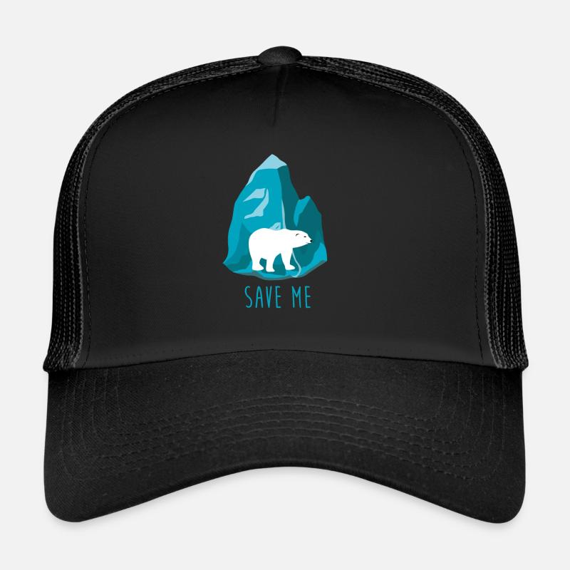 Polar bear climate change Trucker Cap