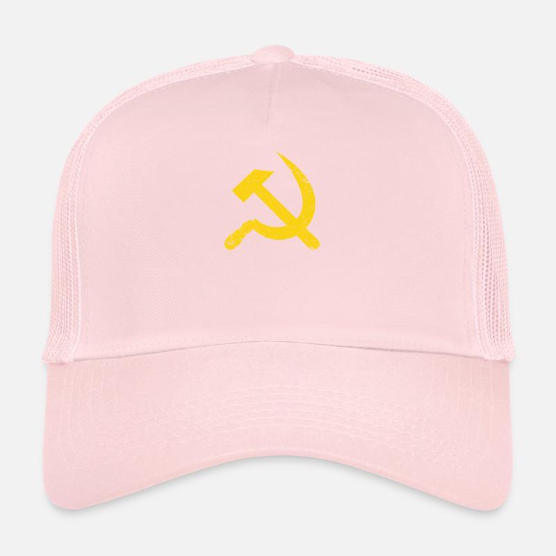 Marteau et faucille du drapeau communiste de l'Union soviétique Casquette trucker 