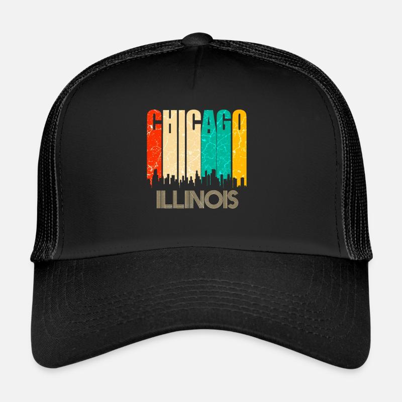 Chicago - Casquette trucker - noir/noir
