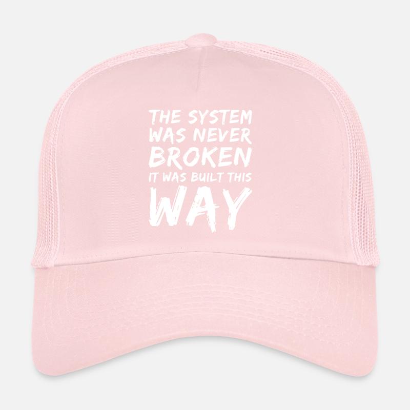 Anarchist Anarchism Anarchy System White Trucker Cap