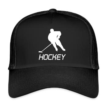 Eishockey Eishockeyspiel Eishockeyspieler Hockey - Casquette trucker  - noir/noir - Devant