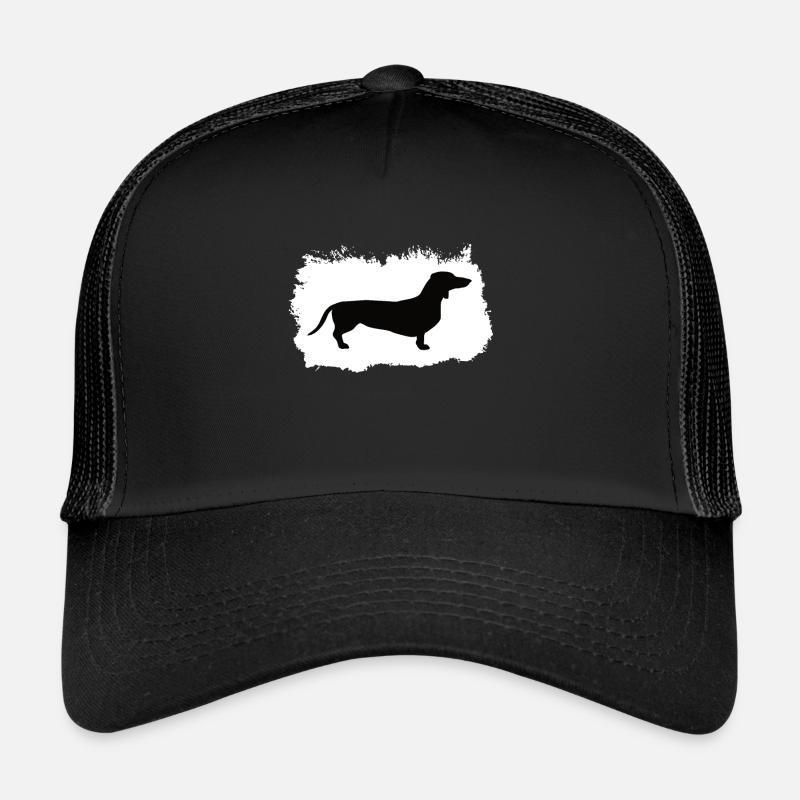 teckel - Casquette trucker  - noir/noir