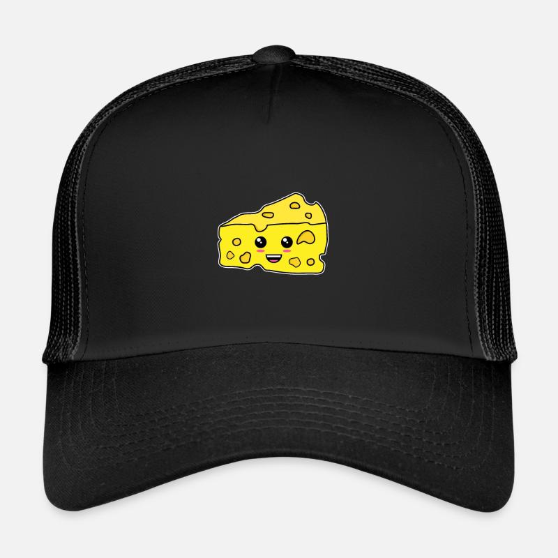 Lustiger Käse - Trucker Cap - Schwarz/Schwarz