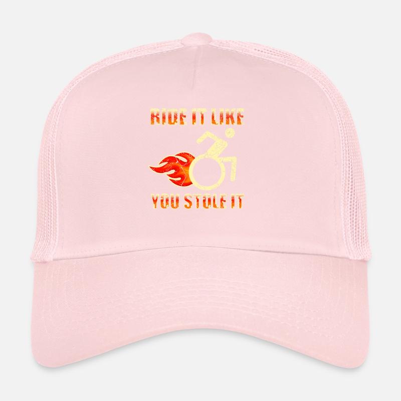 Rollstuhl Rollstuhlfahrer Behinderung Geschenk Trucker Cap