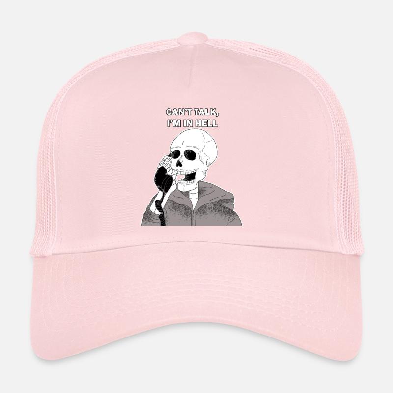 Lustiger Spruch Skelett Totenkopf Geschenk Trucker Cap