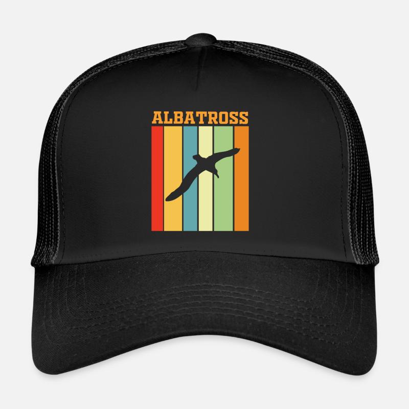 Albatros Retro Farbenspiel - Trucker Cap - Schwarz/Schwarz