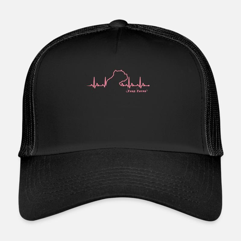 Cane Corso HeartBeat - Casquette trucker - noir/noir