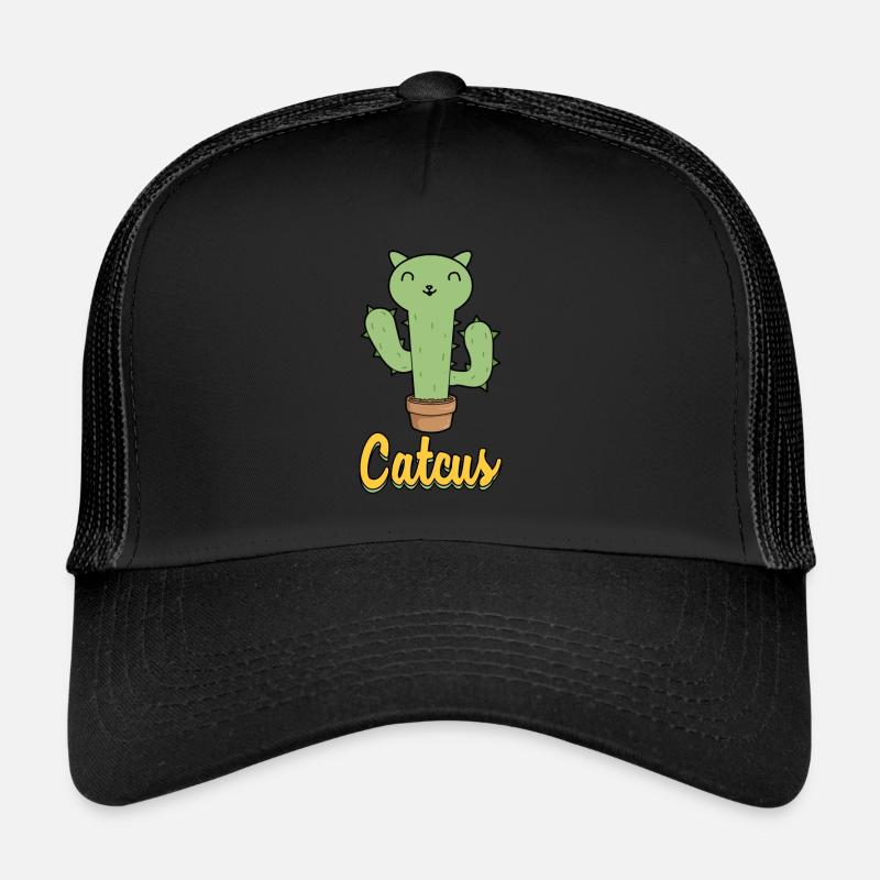 Catcus cat cactus cute pet kitty gift Trucker Cap