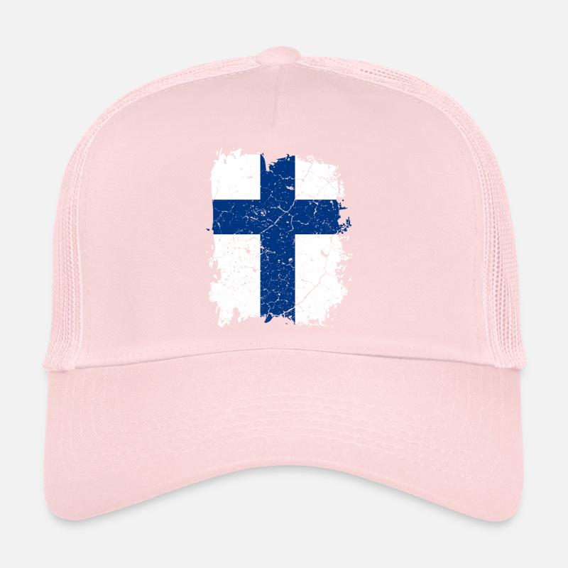 Finland flag Trucker Cap
