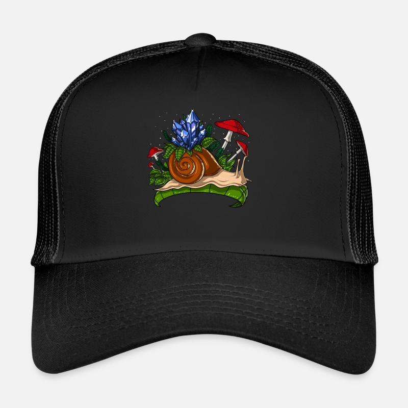 Cristaux Escargot Nature Casquette trucker 