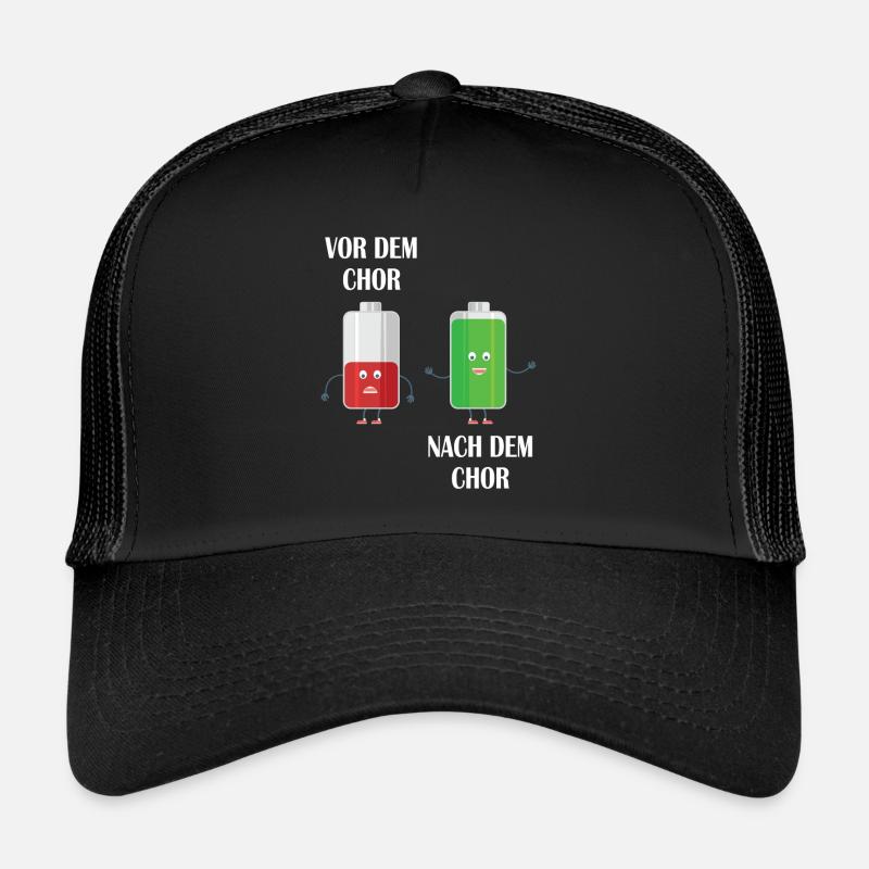 Vor dem Chor nach dem Chor - Trucker Cap - Schwarz/Schwarz