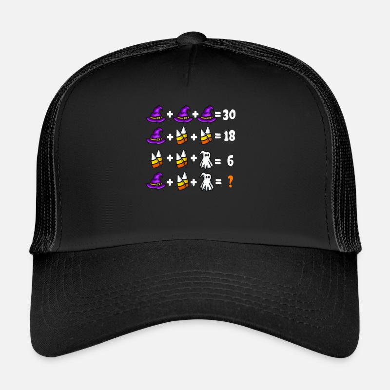 Math Halloween - Trucker Cap - black/black
