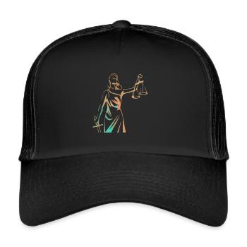 Law studies, lawyer, judge, state examination - Trucker Cap - black/black - Front
