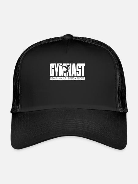 Gymnast Beam Vaul Bars Floor - Trucker Cap - black/black - Front
