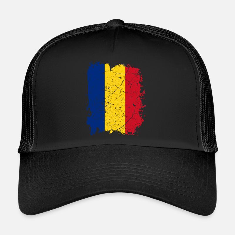 Drapeau Roumanie Casquette trucker 