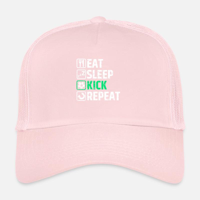 Eat Sleep Kick Repeat Trucker Cap