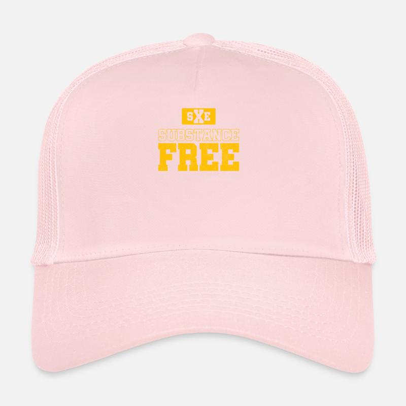 Substance free straight edge crew Trucker Cap