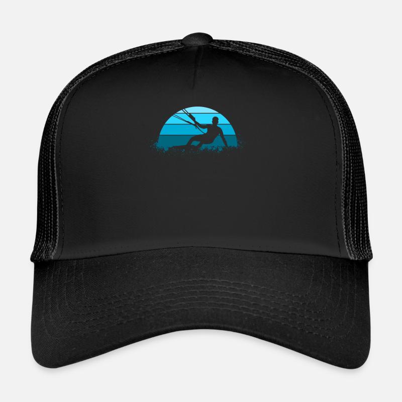 Kitesurf Kitesurf - Casquette trucker  - noir/noir