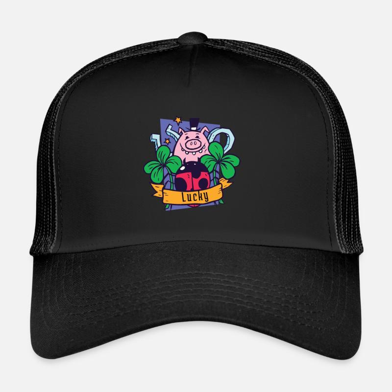 Alles Glück - Trucker Cap - Schwarz/Schwarz