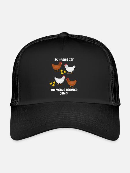 Hühner - Trucker Cap - Schwarz/Schwarz