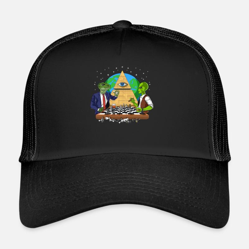 Illuminati Alien Conspiracy - Trucker Cap - black/black