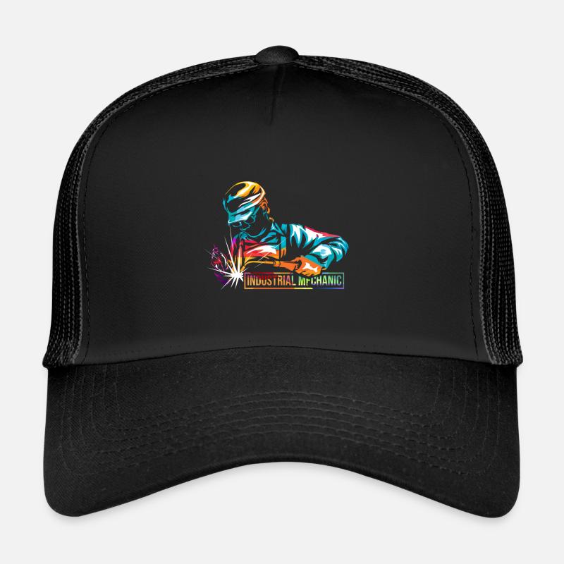Industriemechaniker - Trucker Cap - Schwarz/Schwarz