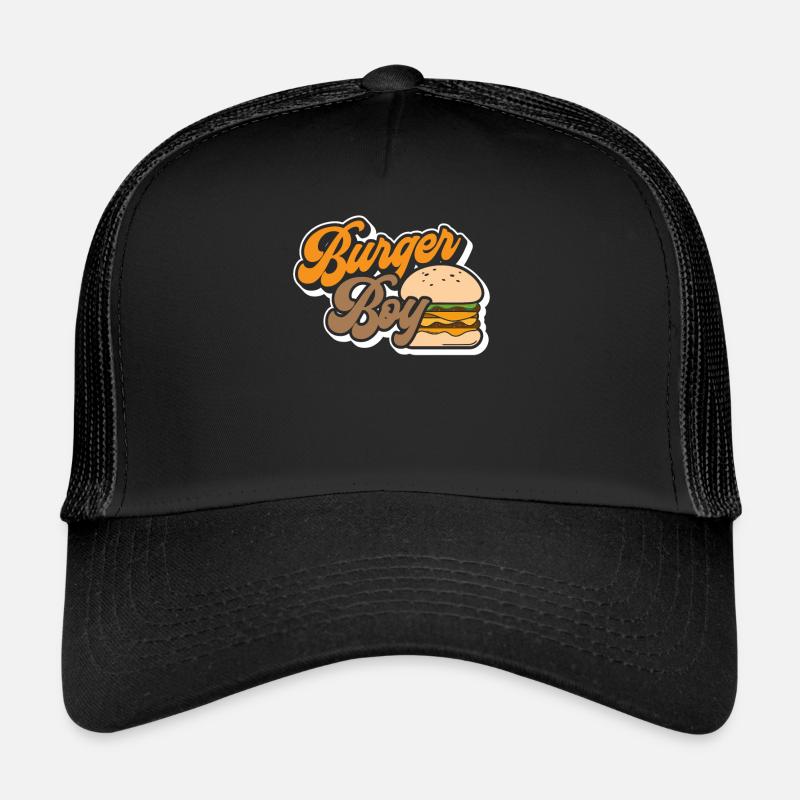 Burger - Trucker Cap - Schwarz/Schwarz