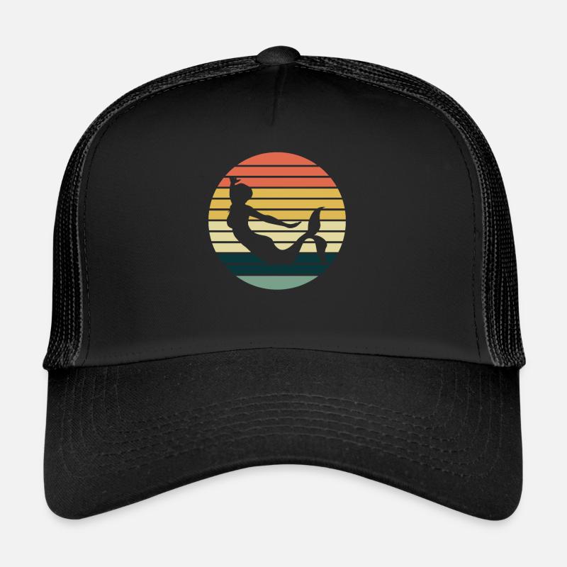 Sirène Retro Sirènes - Casquette trucker  - noir/noir