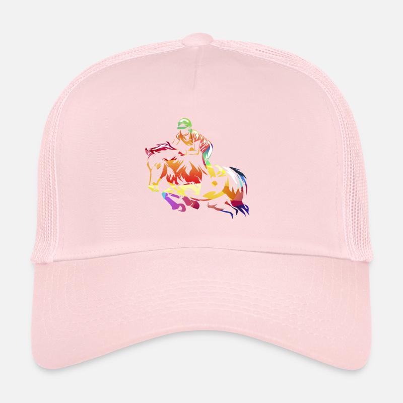 Saut d'obstacles sport équestre saut d'obstacles Casquette trucker 