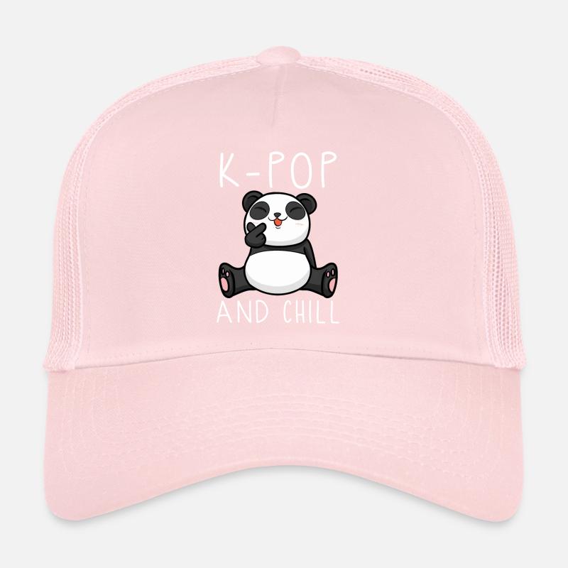 kpop, panda, corée, idée cadeau, coréen Casquette trucker 