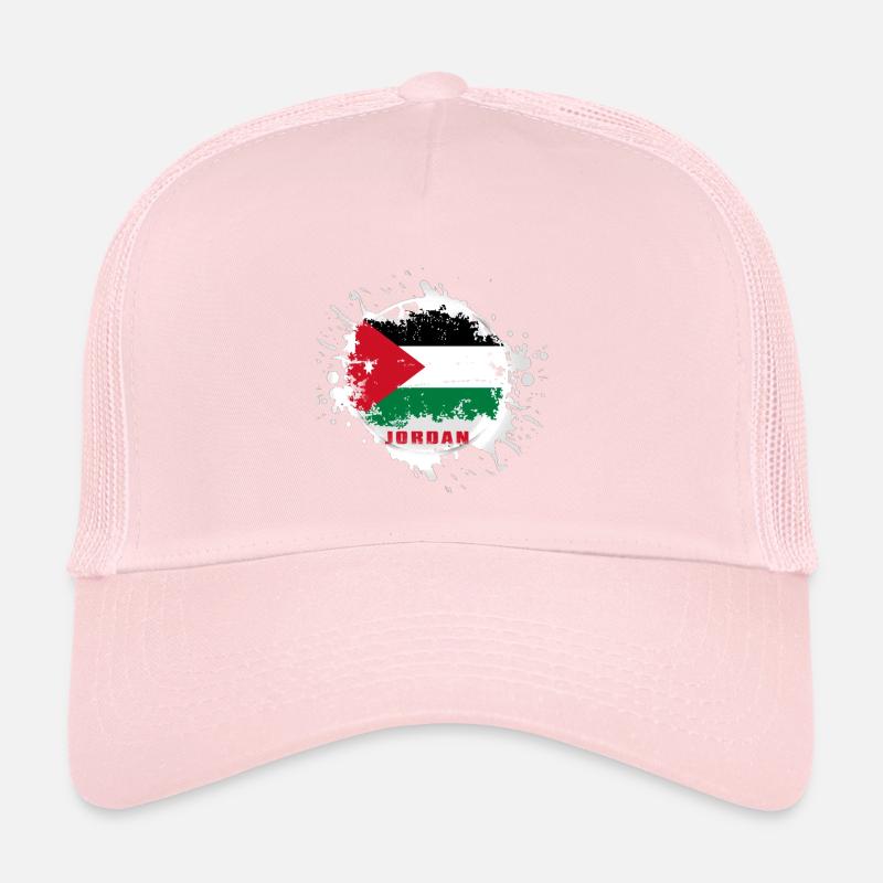 Drapeau de la Jordanie avec blob Casquette trucker 