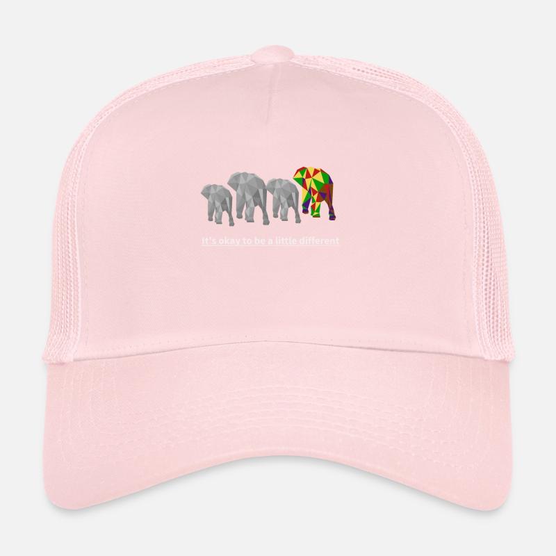 It's okay to be a little different elephant gift Trucker Cap