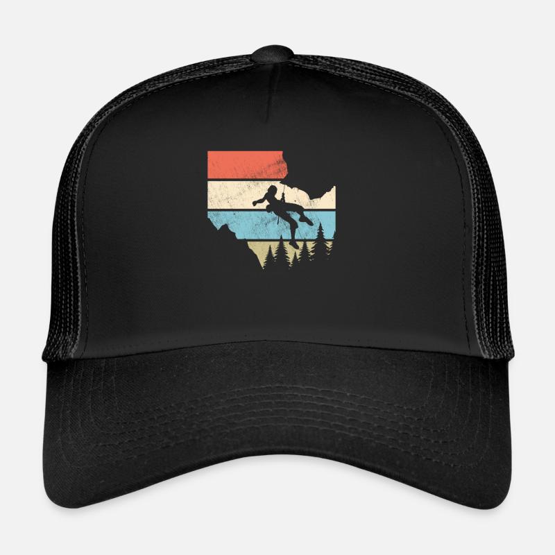 grimper - Casquette trucker  - noir/noir