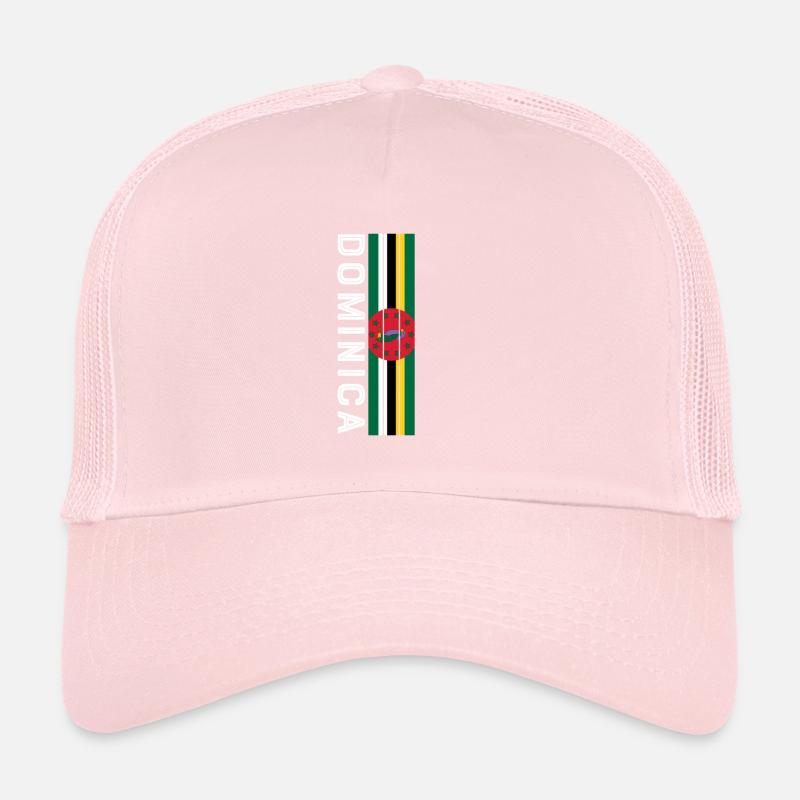 dominica couleur de la terre dans les rayures Casquette trucker 