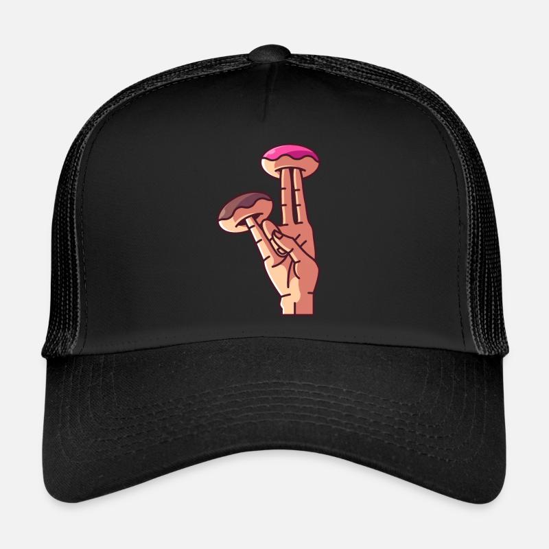 2 dans le rose 1 dans le beignet puant Casquette trucker 