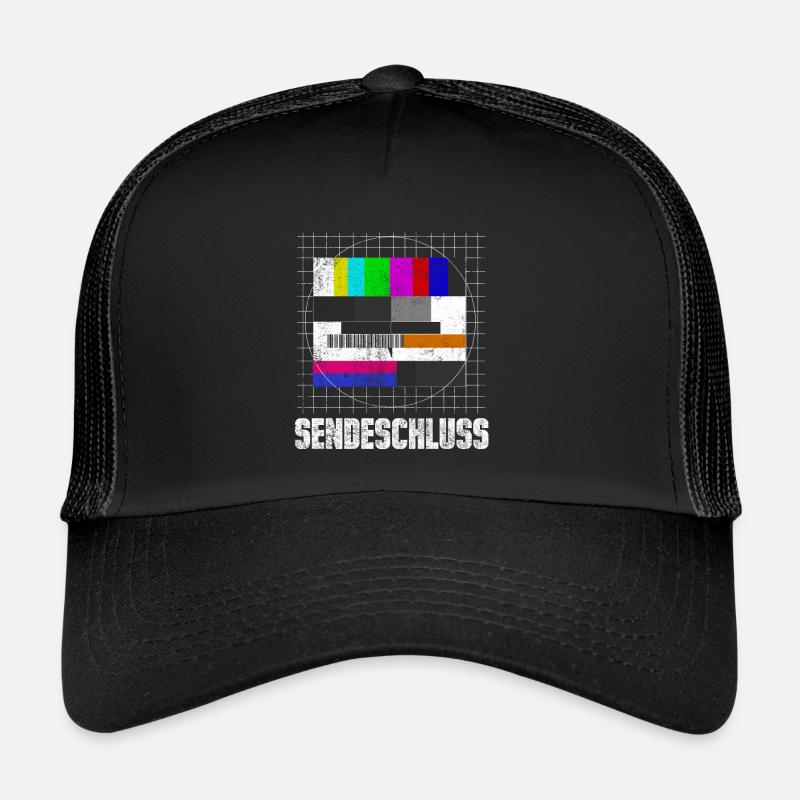 Testbild Sendeschluss 80er 70er 90er Trucker Cap