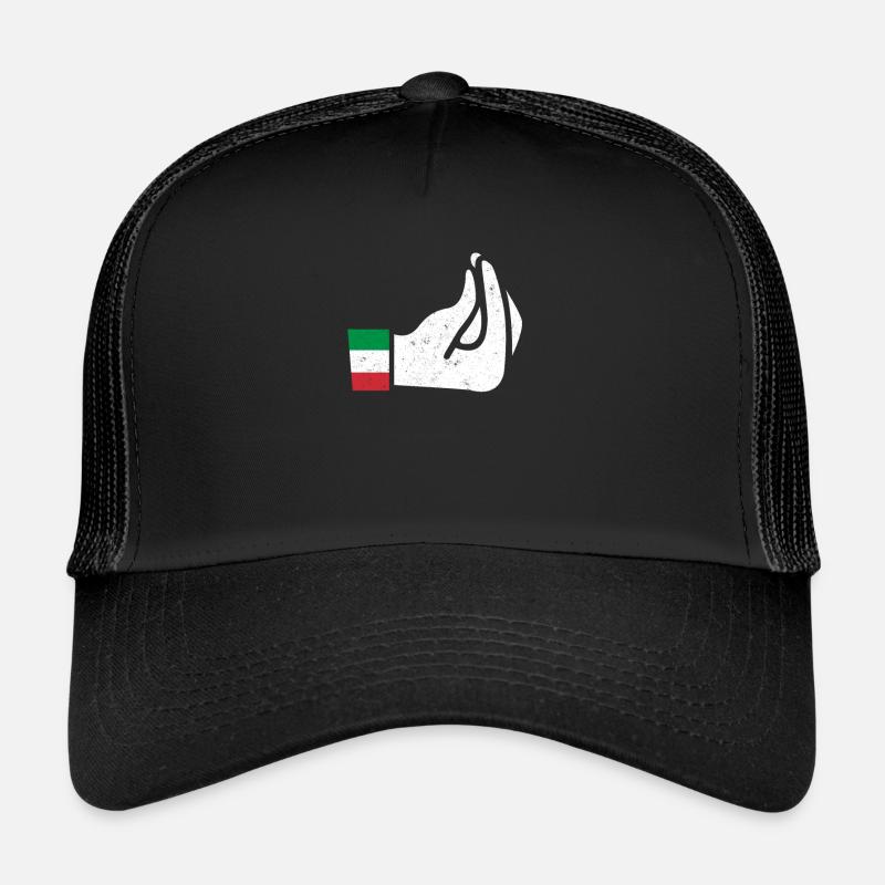 Italiener - Trucker Cap - Schwarz/Schwarz