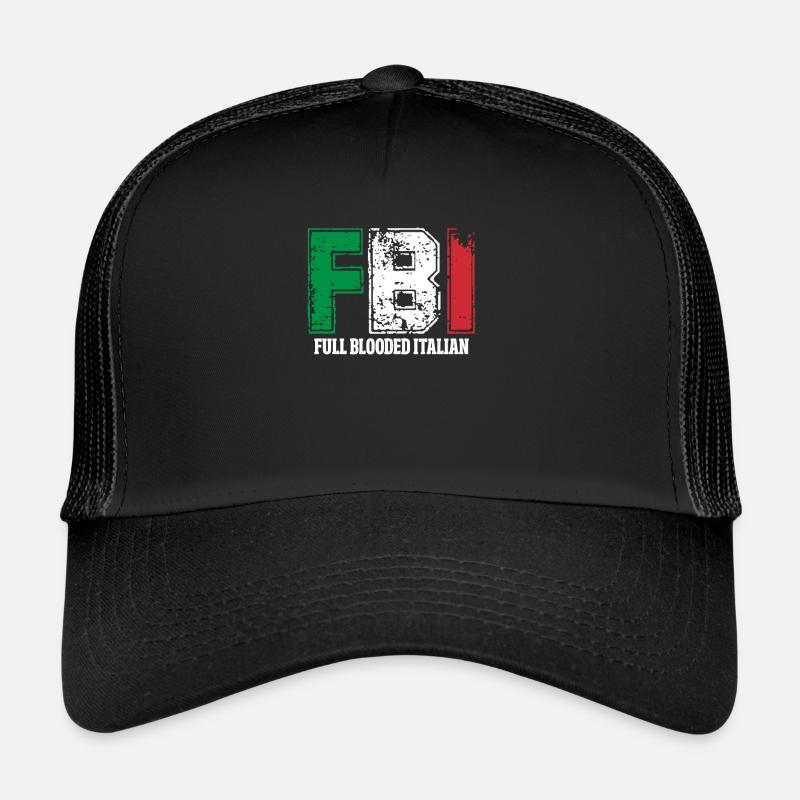 Italian - Trucker Cap - black/black