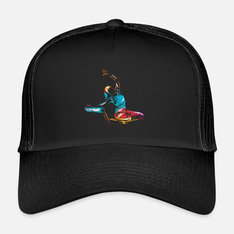 Exercice de Pilates - Casquette trucker  - noir/noir