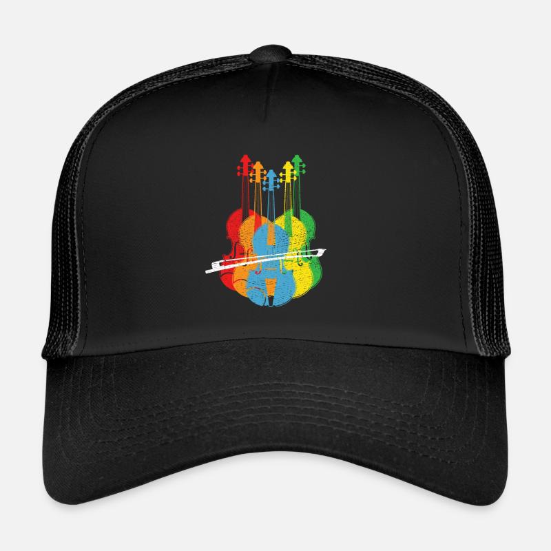 Violon violon violon joueur violons coloré Casquette trucker 